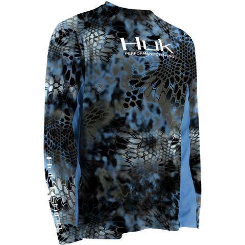 <b>Huk</b><br>	Kryptek ICON<br>				The Huk Performance ICON is now available in Kryptek camo patterns. The Huk Kryptek ICON has some of the most advanced materials for protection against the elements. Youâll have the advantage of stain release technology that keeps blood, mud, or other substances from staining your shirt, and youâll love the poly knit moisture transport technology, which keeps you dry whether youâre in the rain or facing ocean waves. Tired of coming home smelling like fish? With Hukâs anti-microbial materials, obnoxious smells are left where they belong: by the water. 