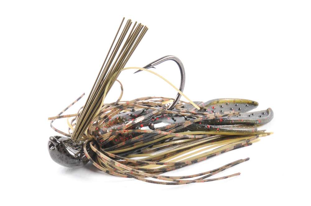 <b>Greenfish Tackle</b><BR>
Skipping Jig HD 5/0<BR>
Hand tied with a recessed line, this lure includes a heavy wire 5/0 hook and is manufactured with premium silicone.