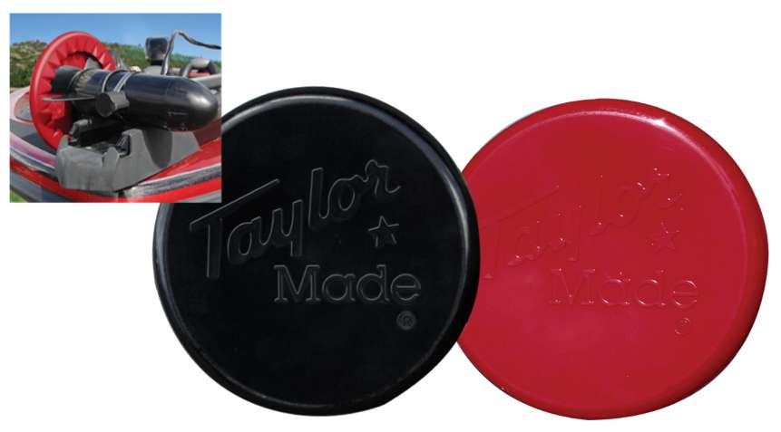 <b>Taylor Made</b><br>	Trolling Motor Prop Protectors<br>	Extend the life of a boat cover by protecting it from the sharp edges on your trolling motor prop. Made from heavy-duty, marine-grade vinyl, prop covers are available in 10- and 12-inch diameter sizes and two colors.