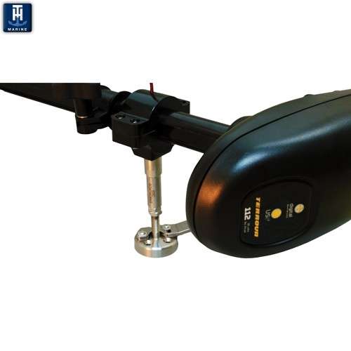 <b>TH-Marine</b><br>	Troll-Tamer Trolling Motor Stabilizer Lock<br>	The NEW Troll-Tamer Trolling Motor Stabilizer Lock is designed to securely hold the trolling motor in place to prevent damage to the trolling motor and boat. The Troll-Tamer has been designed and tested in the nastiest conditions by top touring pros. The Troll-Tamer machined from 300 Series Stainless Steel and assembled to endure even the roughest conditions.