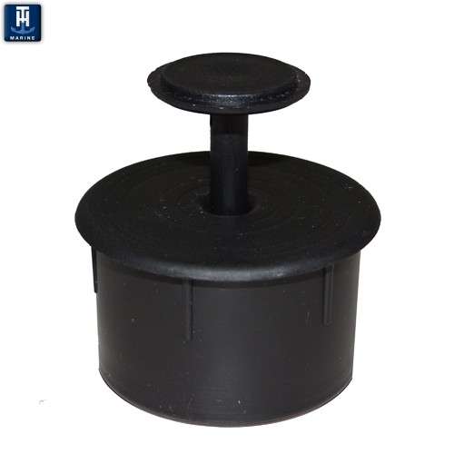 <b>TH-Marine</b><br>	Pedestal Base Plug<br>	Keep water out of a seat pedestal base when not in use. Fits all 1.77-inch bases with a slide pin for easy removal. Molded, and it will not rust or corrode.