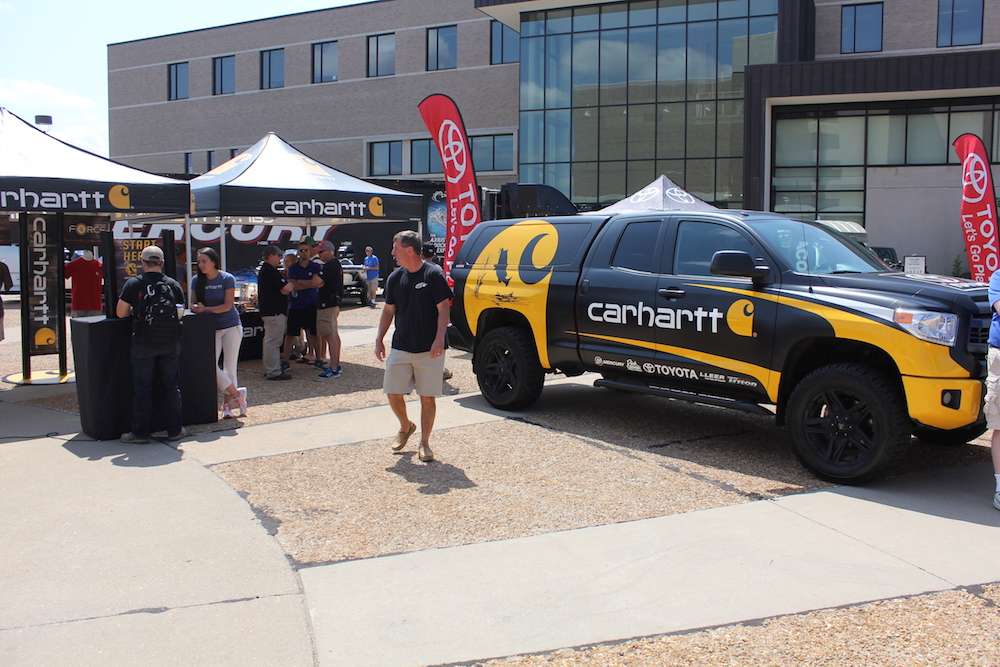 And don't forget about the big rig, the Carhartt wrapped Toyota Tundra...