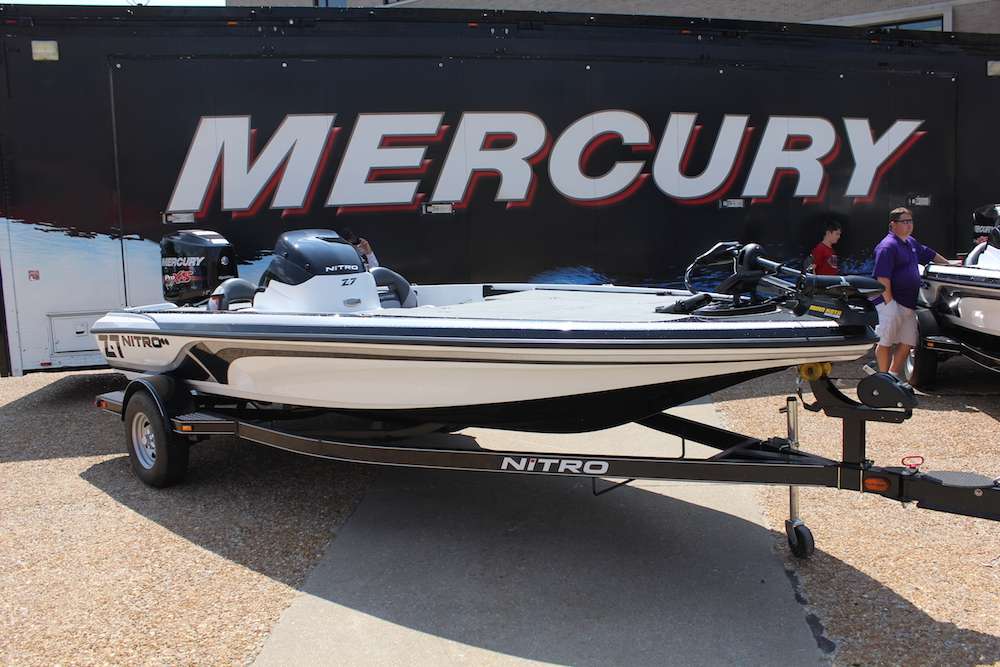Nitro boats on display as well for fishing fans to check out. 