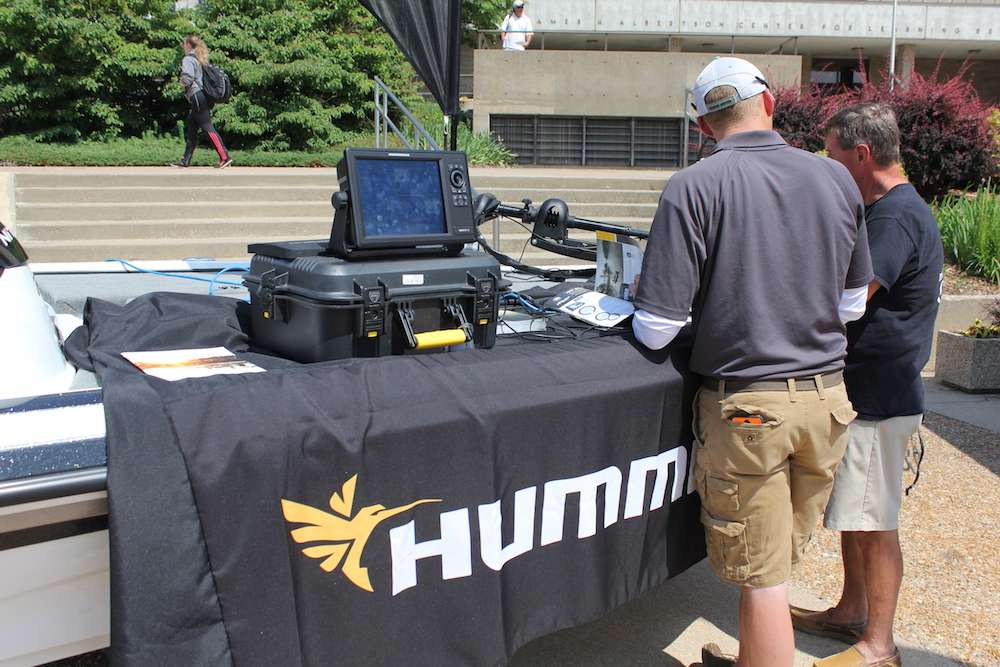 Humminbird on hand to give demonstrations of some of their newest products. 