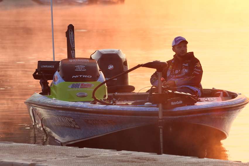 Carson Orellana is fishing solo this week. He qualified back in March by himself on Lake Norman.