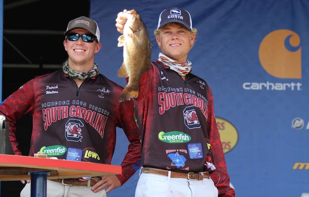 Patrick Walters and Josh Rennebaum of the University of South Carolina sit in 33rd with 2-8. 