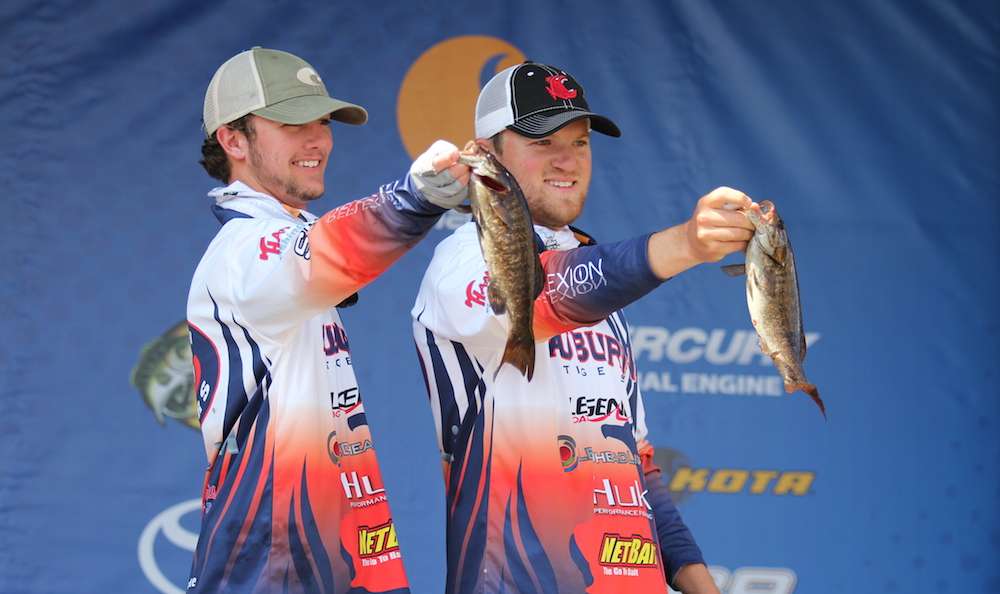 Murphy Klumpp and Lucas Brown of the Auburn University sit in 26th with 2-13. 