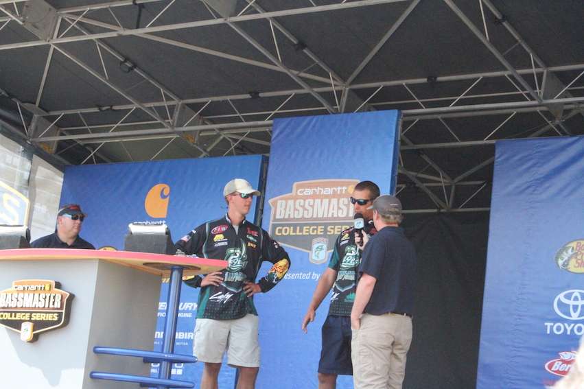Zander Monk and Taylor Thomas didn't weigh a fish this week, but enjoyed their first National Championship.