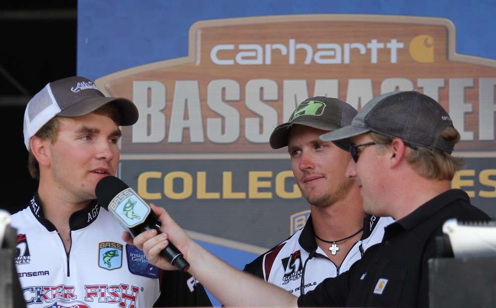 Bensema and Mcardle talk about the events of Day 1 including how they caught the Bass Pro Nitro Big Bag of the day. 