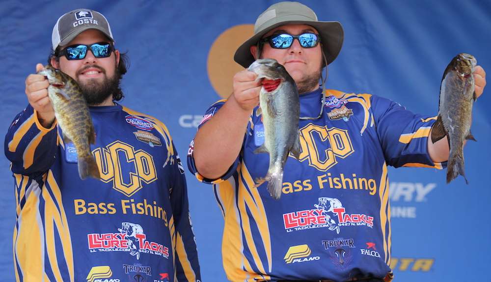 Brock Enmeier and Colten Hutson of the University of Central Oklahoma sit in 10th with 5-11. 