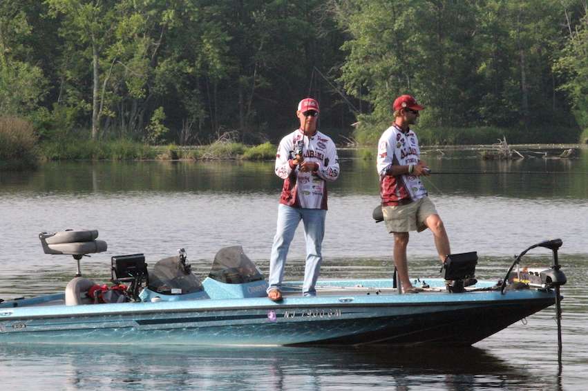 Appaluccio and Shaddix have brought five smallmouth to weigh-in over the last two days...