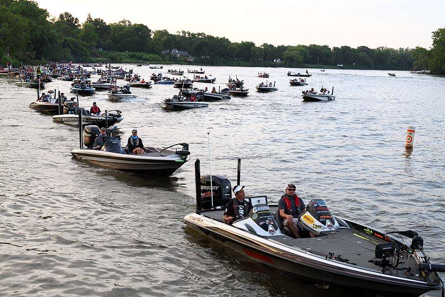 Long runs await some of the anglers who are running the tides down river for the best fishing.