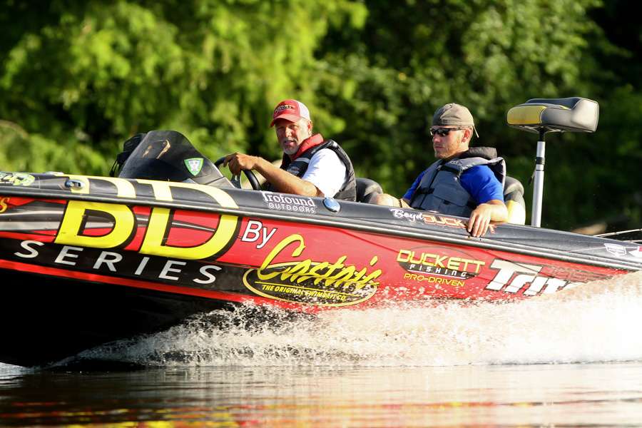 Boyd Duckett started the morning with the lead after weighing 20 pounds, 4 ounces on Day 1. 