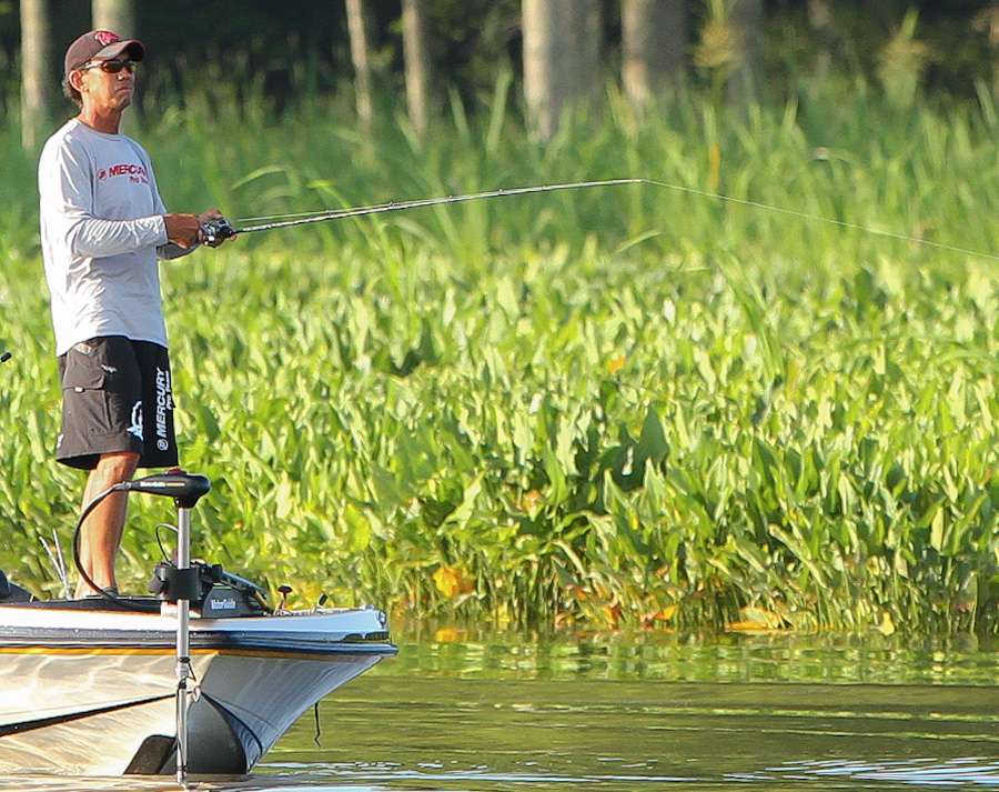 Duckett was sharing an area with local stick Frank Poirer. Poirer finished Day 1 in fifth place with 16 pounds, 4 ounces. 