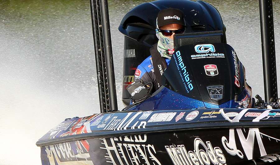 Carl Jocumsen ran past the duo of Duckett and Poirer while moving to another fishing location. 