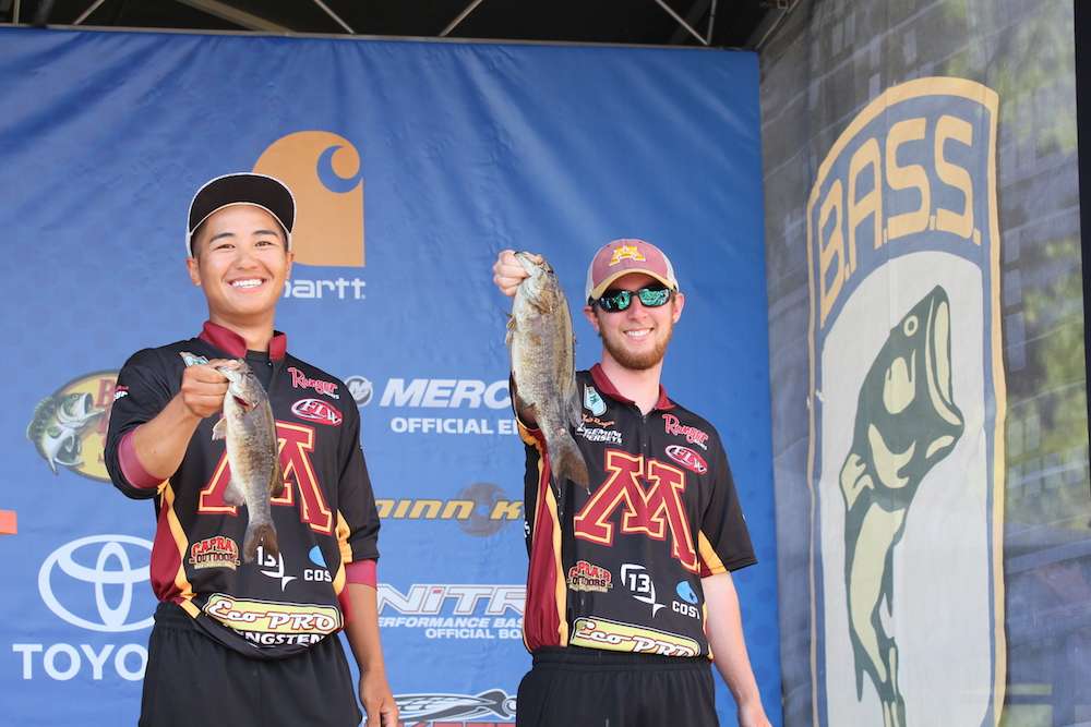 Trevor Lo and Chris Burgan of the University of Minnesota sit in 4th going into the final day with 11-12. 