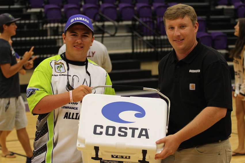 The final prize of the night was a Yeti cooler from Costa.