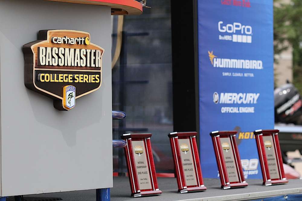 The final weigh-in gets underway as the Top 5 teams head in on the final day of the Carhartt Bassmaster College Series National Championship presented by Bass Pro Shops. 