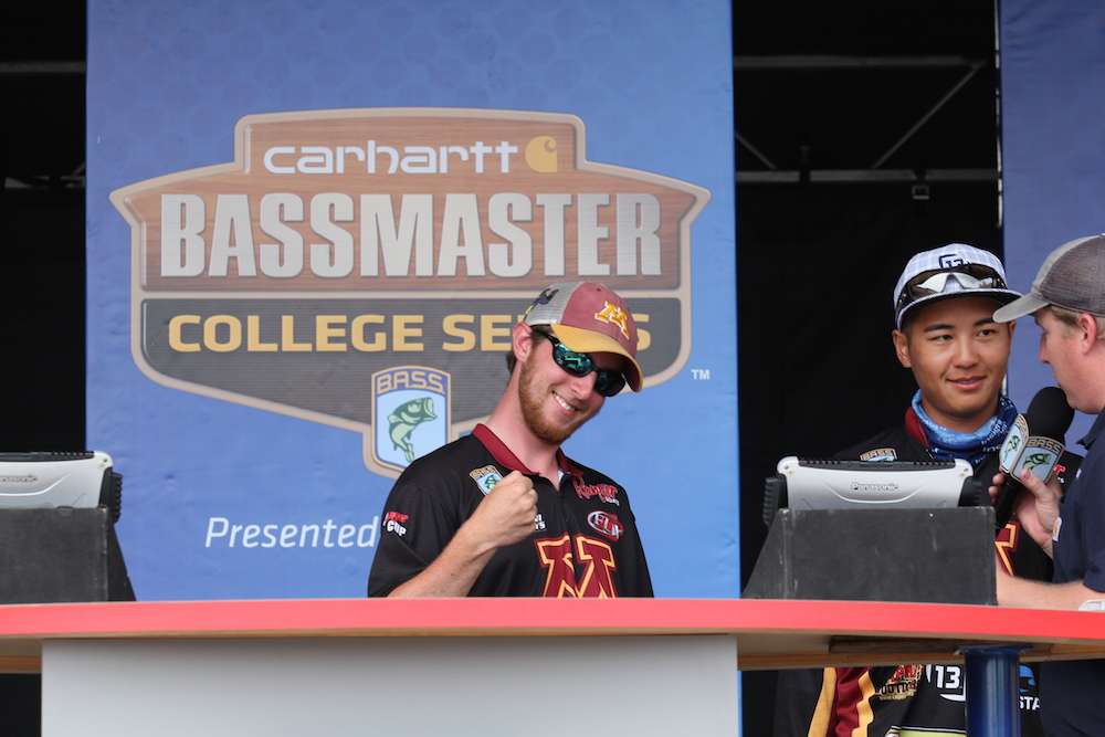 Burgan's 3-13 smallmouth also takes over the Carhartt Big Bass honors. 