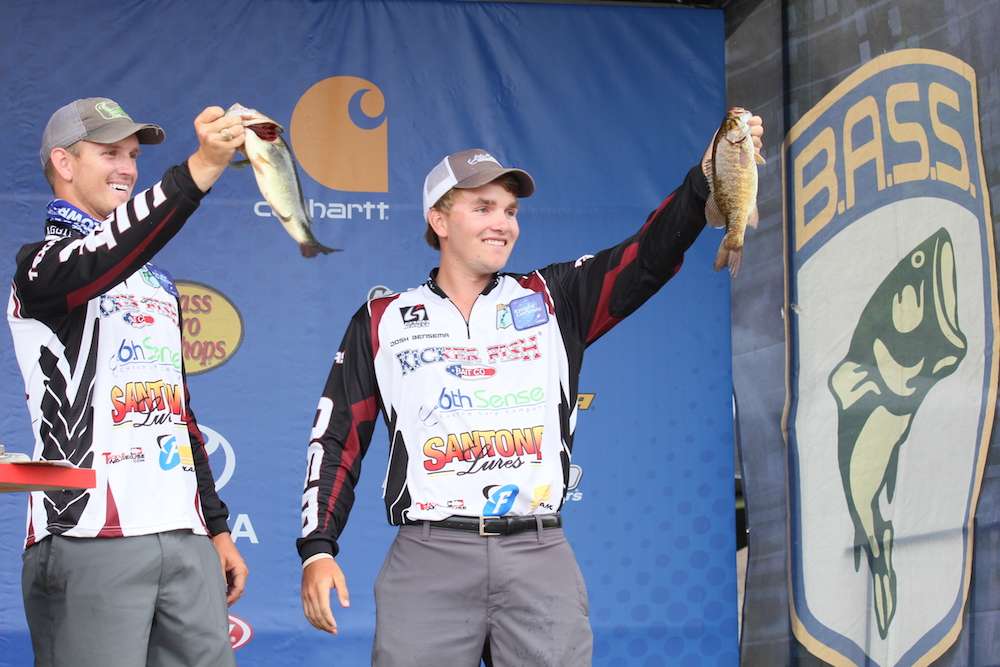 Josh Bensema and Matthew Mcardle of Texas A&M University prevail on a tough fishery with 8 fish over three days for 18-4. (3 fish daily limit)