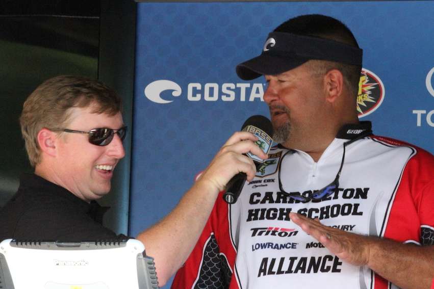 The Carrollton High School boat captain explained his sandbagging approach to make his anglers fish hard until the last minute.