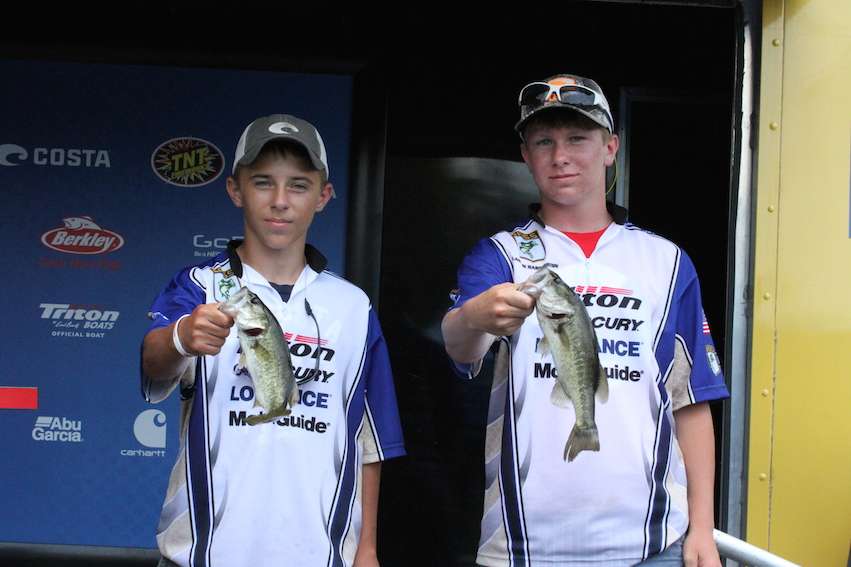 Wyatt Powell and Landon Harrington from West Virginia are in 5th with 2 pounds on the Junior side.