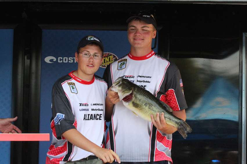 Michael Arndt and Ryan Hujar won the Second Chance event with a 7-10 big fish. They fish tomorrow as a part of the Final 12.
