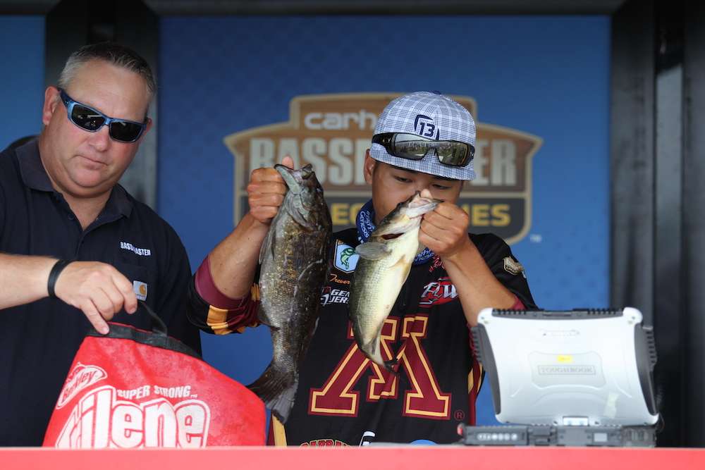 ... including the Carhartt Big Bass for Round 1 weighing 3-2. 