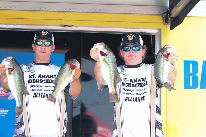 Braden Blanchard and Cade Fortenberry came to the stage with the second biggest bag of the day. 