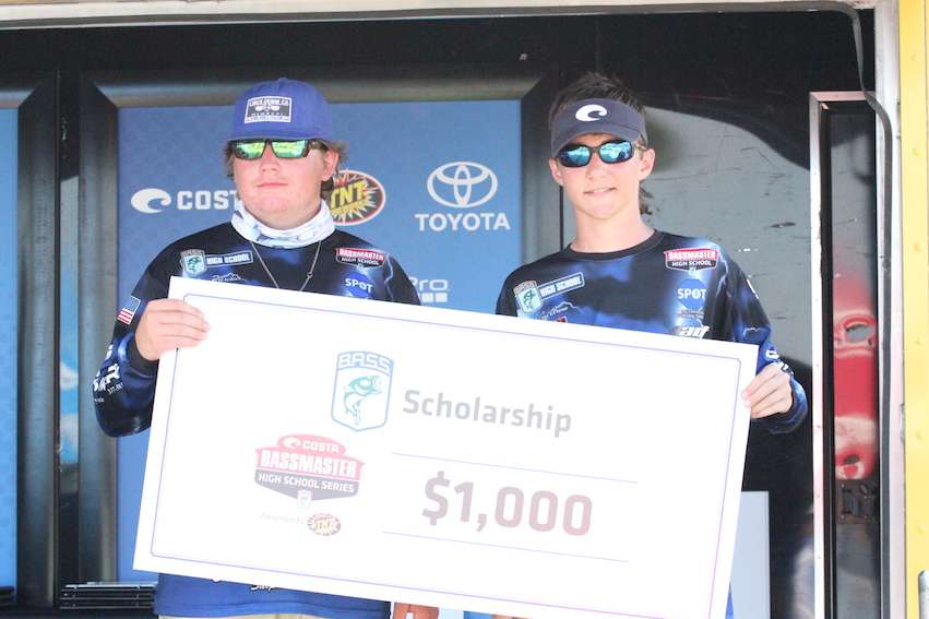 Casey Trotsclair and Levi Areno share a $1000 Scholarship.