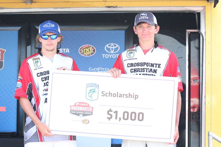 Cody Stahl and Tate VanEgmond share a $1000 Scholarship.