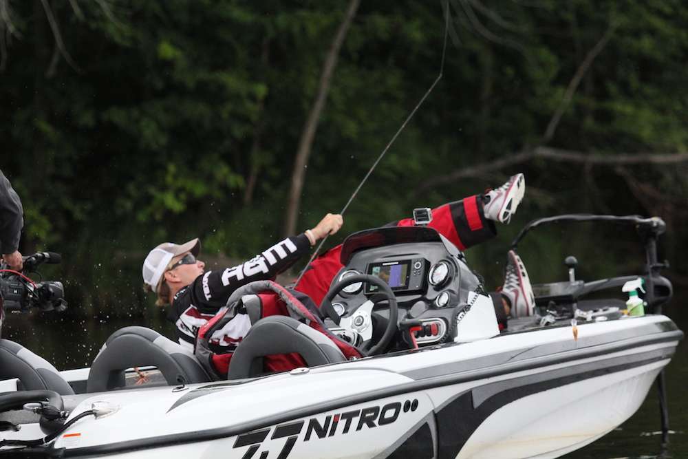 but the hook comes free...