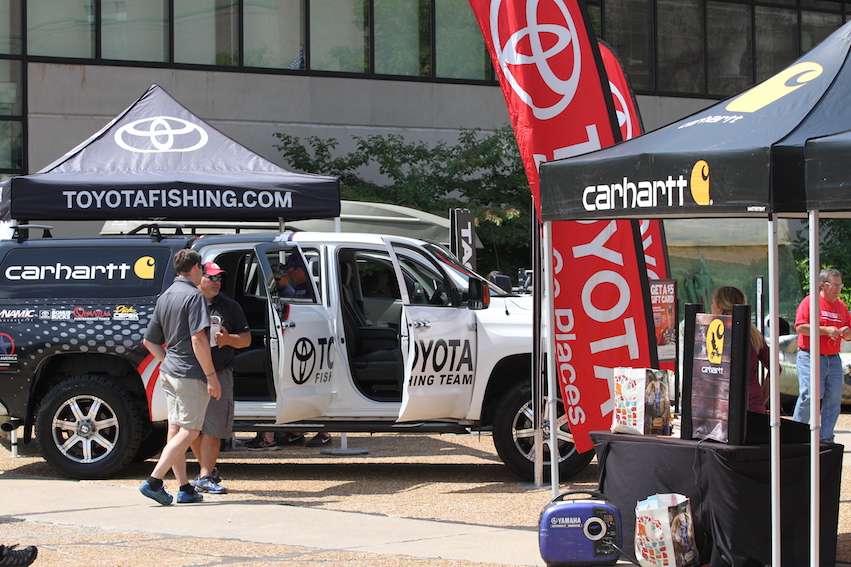 Toyota and Carhartt are well represented too.