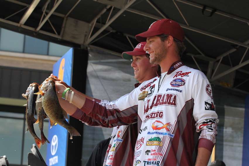 Frankie Appaluccio and Logan Shaddix started the Day 1 weigh-in off with a bang! 7-8 has them in 5th overall.