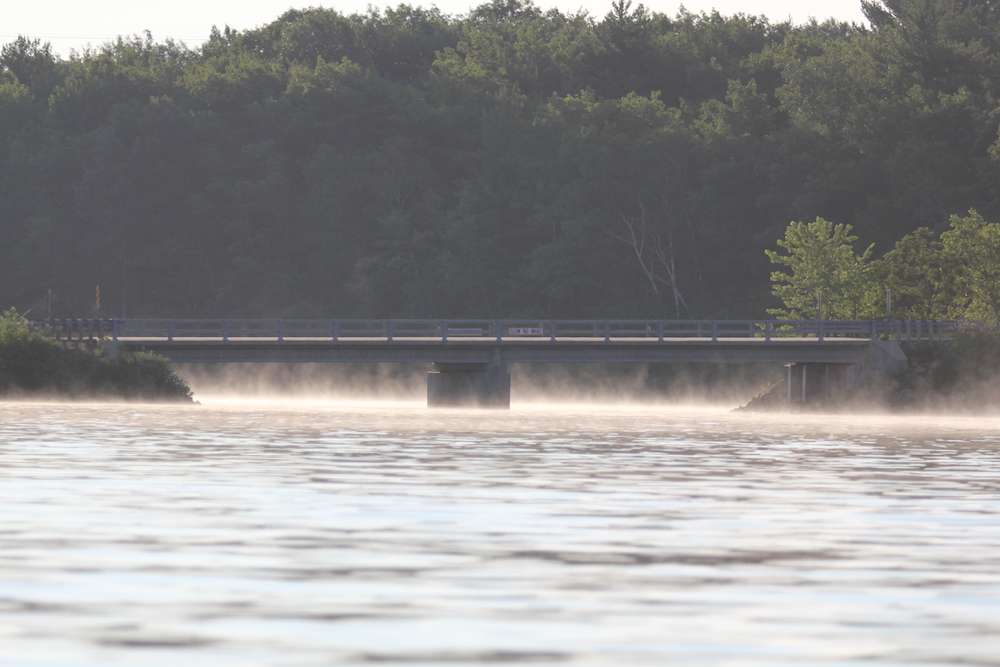 Several bridges offer offer refuge for bass and fishing holes for anglers. 