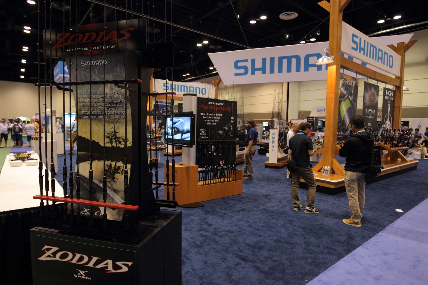 The Shimano booth is among the largest at ICAST 2015.