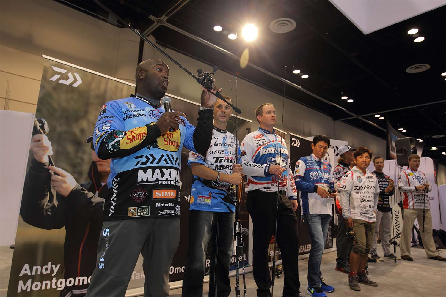 The Team Daiwa anglers all got together on Day 2 of ICAST.