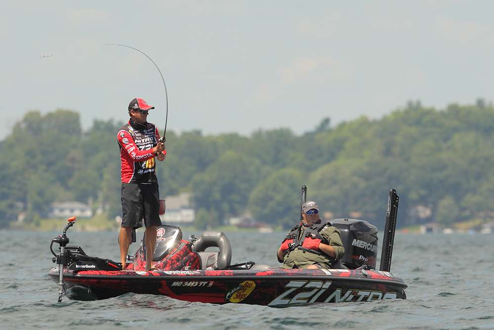 VanDam is in 9th place in the AOY race following Day 1.