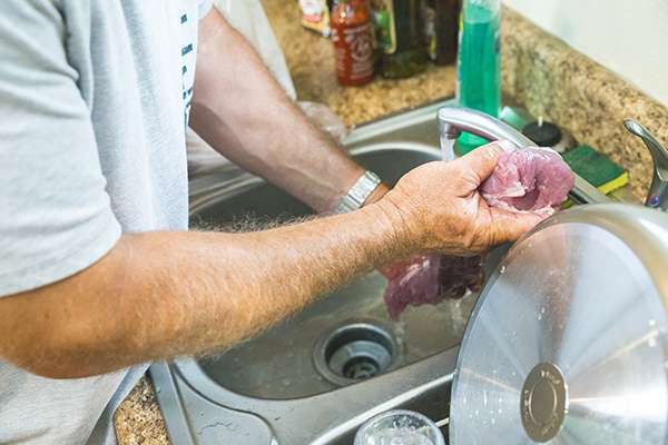 Wash your un-trimmed tenderloin (if you purchased a trimmed tenderloin, skip this).