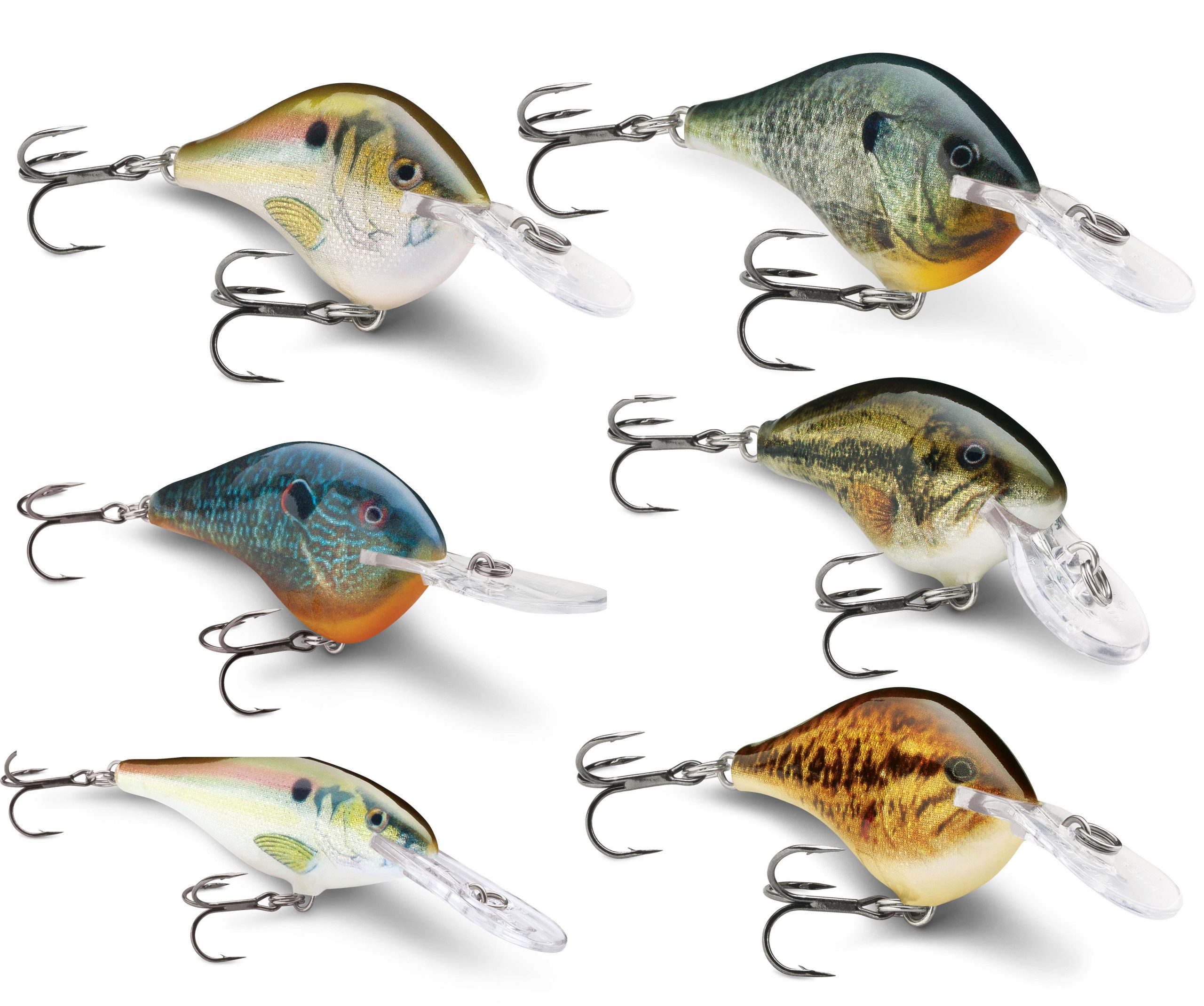 <b>Rapala</b><BR>
Custum HD colors<BR>
Created in perfect detail, the new advanced Custom HD (High Definition) finishes are the newest innovation from Rapala. Look closely: the depth of the finish, the color and scale detailing, the reflection of the classic Rapala foil. DT Series, Scatter Rap Shad & Scatter Rap Minnow, the Shad Rap plus the Original Floating Minnow are the first to feature this enhancement.</p>
