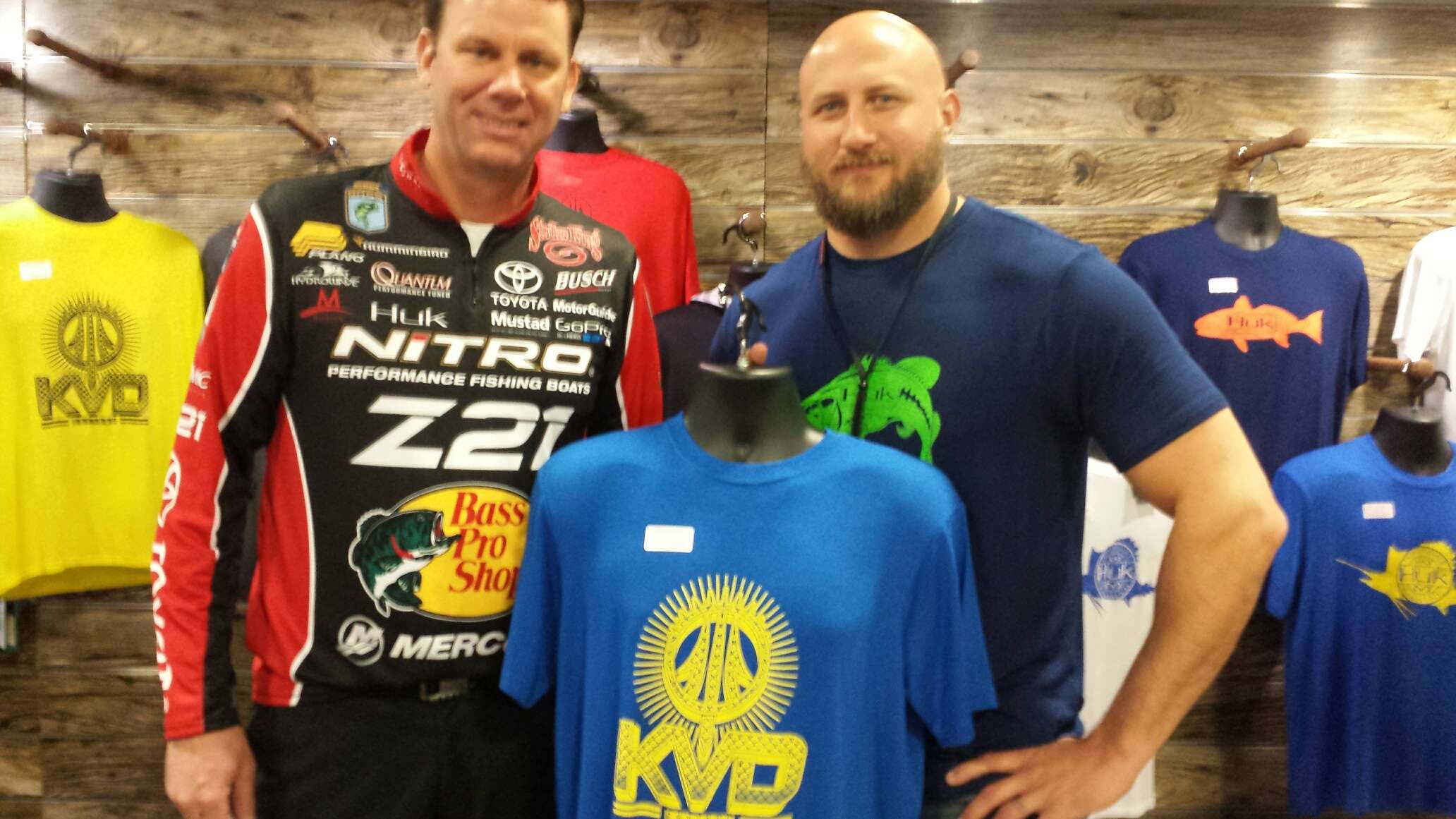 ...and made appearances in Huk's booth during the Bassmaster Classic Expo.