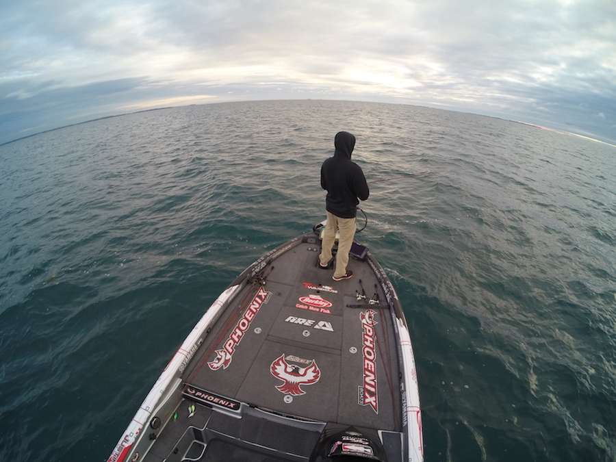 The vast water makes it hard to find fish at times, but when anglers do it is lights out at times.