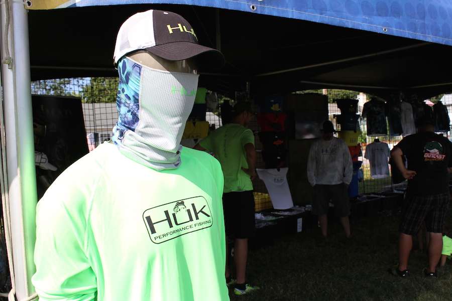 Huk, as well as other sponsors, had booths set up so the fishing fans around North East, Md., could check out all they had to offer.