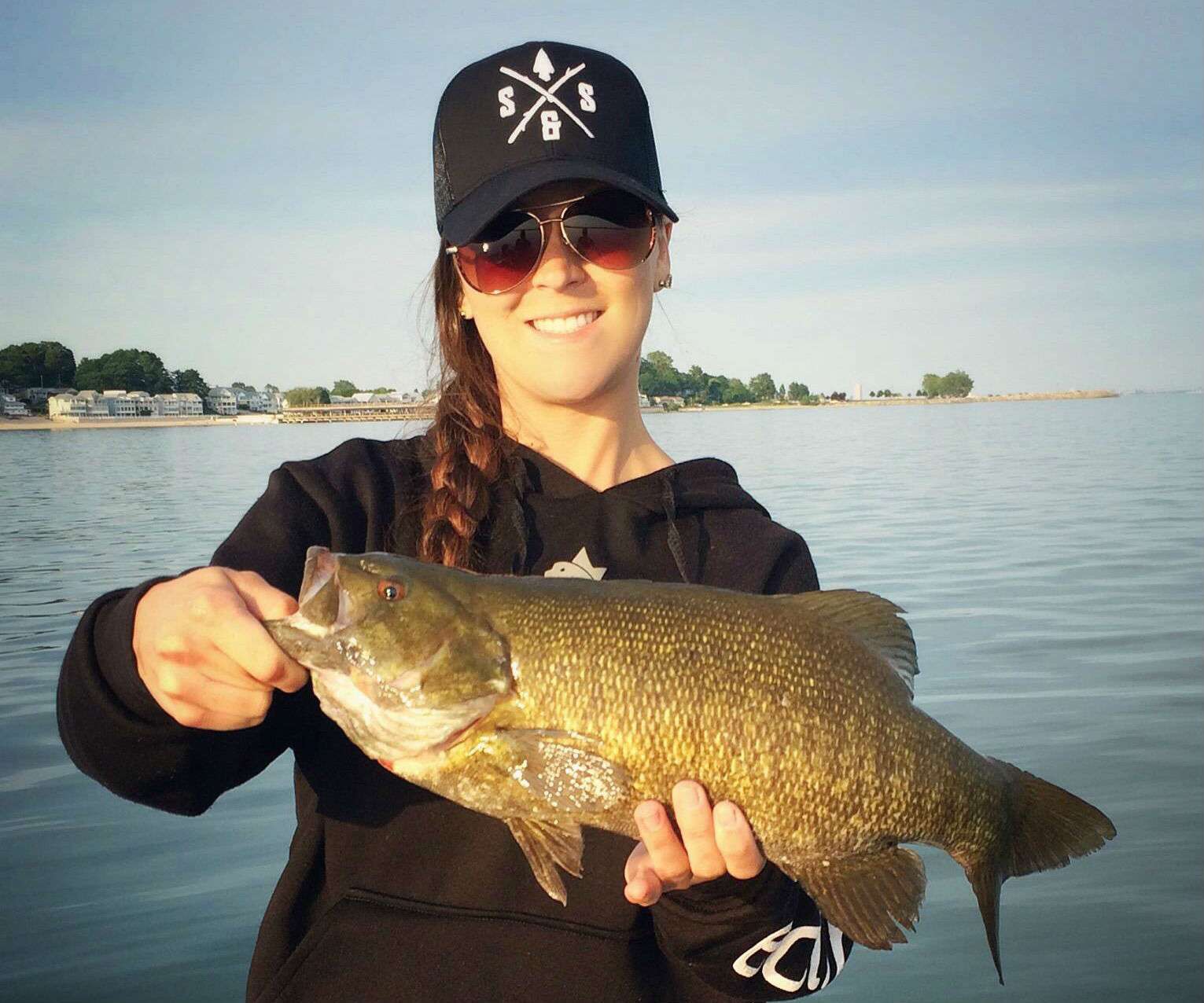 âI caught this smallmouth bass last night on Lake Erie.â Submitted by Kayla