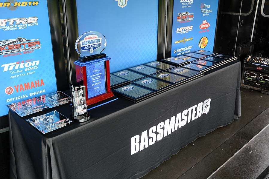 The overall, state and high school trophies take center stage on Day 3 of the Old Milwaukee B.A.S.S. Nation Northern Divisional. 
