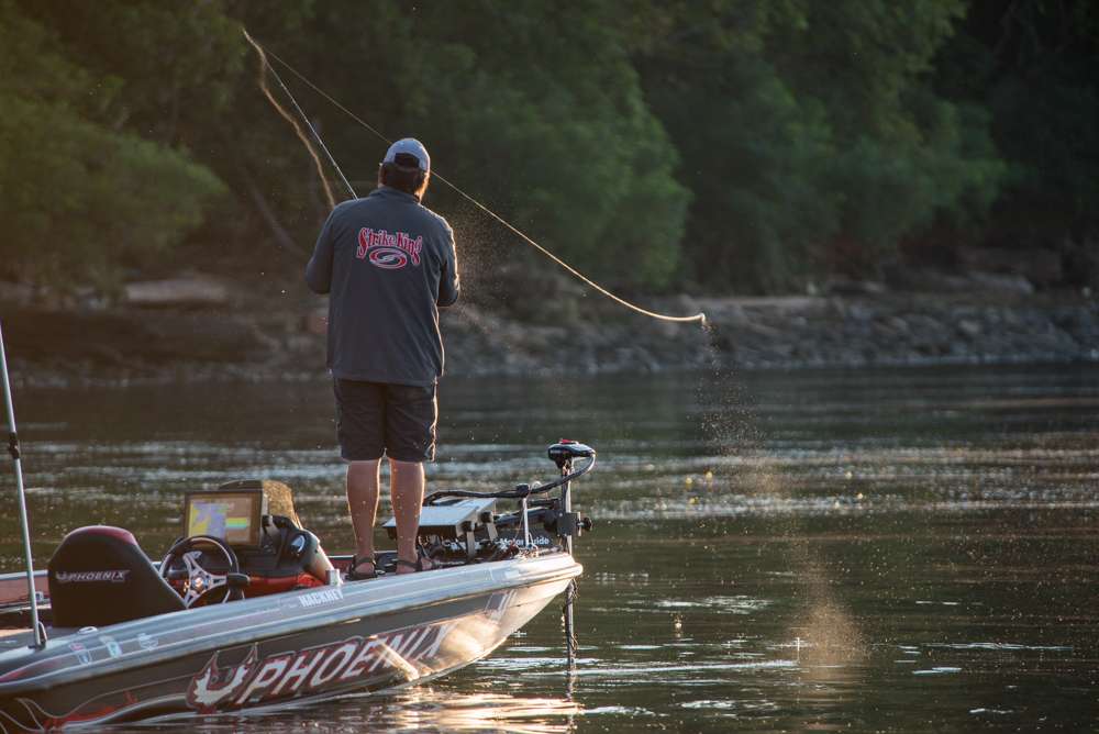 Photographer Garrick Dixon caught up with Greg Hackney on Day 3 of the Huk Performance Fishing Bassmaster Elite at Chesapeake Bay event.