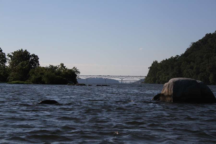 The Susquehanna provides rockier terrain and more conducive water for smallmouth bass.