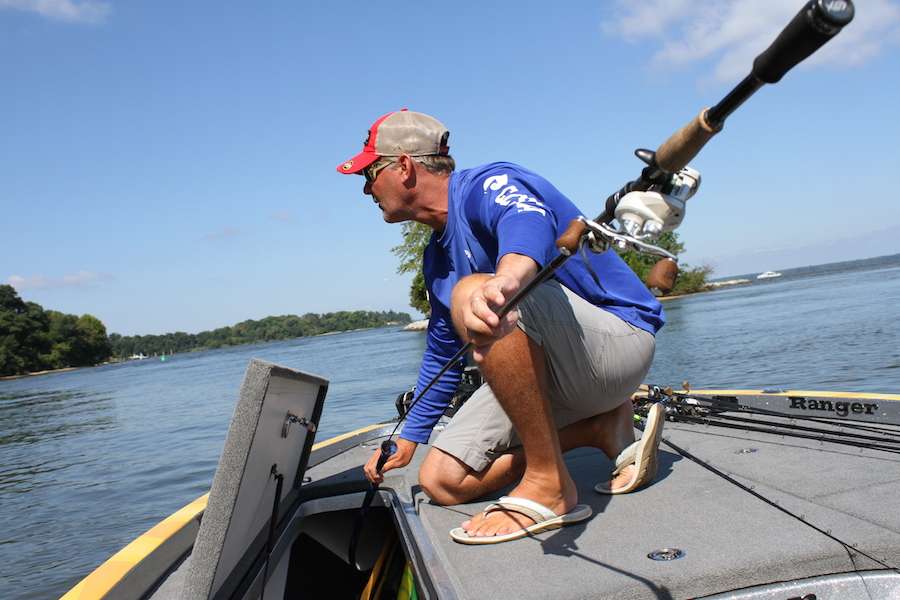He believes the next few hours will provide the most normal tide that anglers should expect during the tournament.