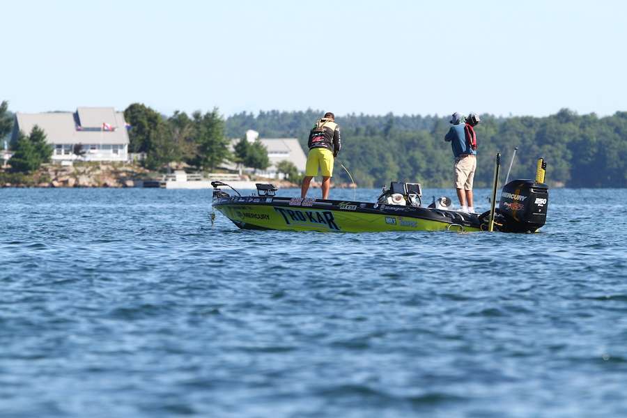 This fish had some fight in it and it pulled Reese close to the water as it fought.