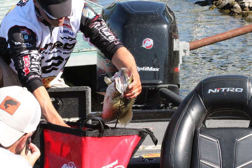Edwin Evers puts some stud smallmouth in the bag.